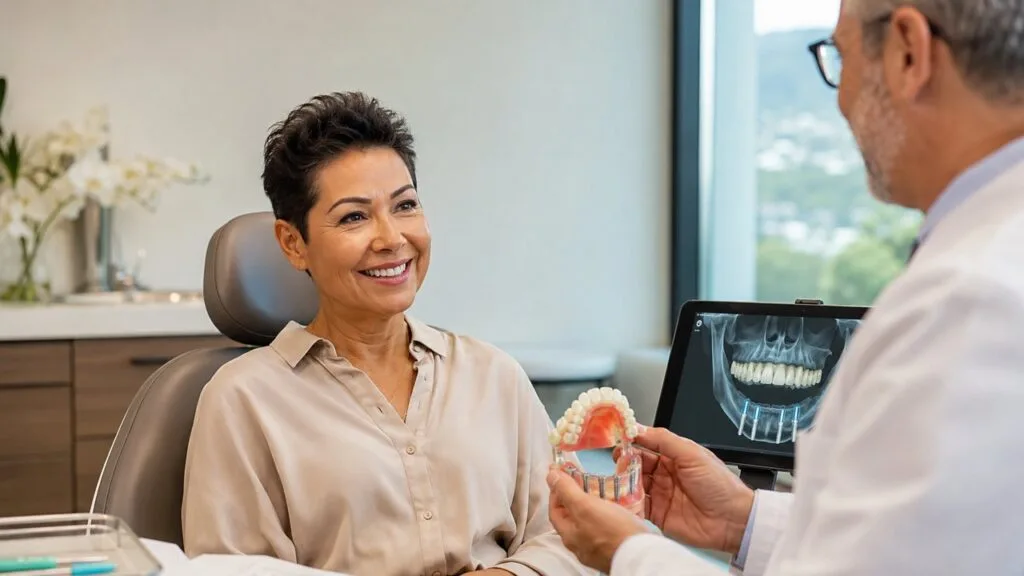 All-on-4 implant - tam ark sabit protez modeli ve röntgen - Beyaz Köşe